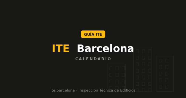 ¿Cuándo le toca la ITE a tu edificio? — Guía ITE Barcelona